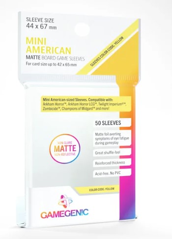 (44x67 mm) Gamegenic  - Matte Mini American Sleeves