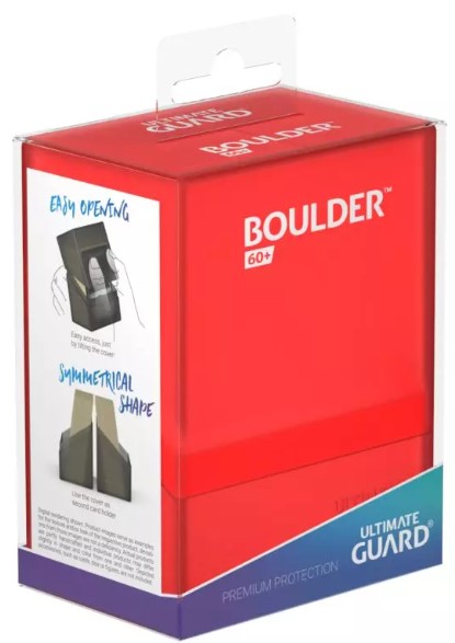 Ultimate Guard Boulder™ Deck Case 60+ Standard Size Ruby