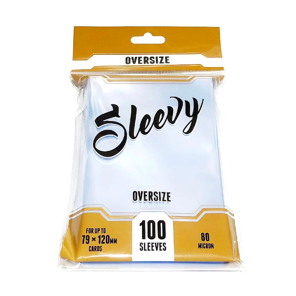Sleevy OVERSIZE – klara (100 sleeves for 79x120 mm cards)