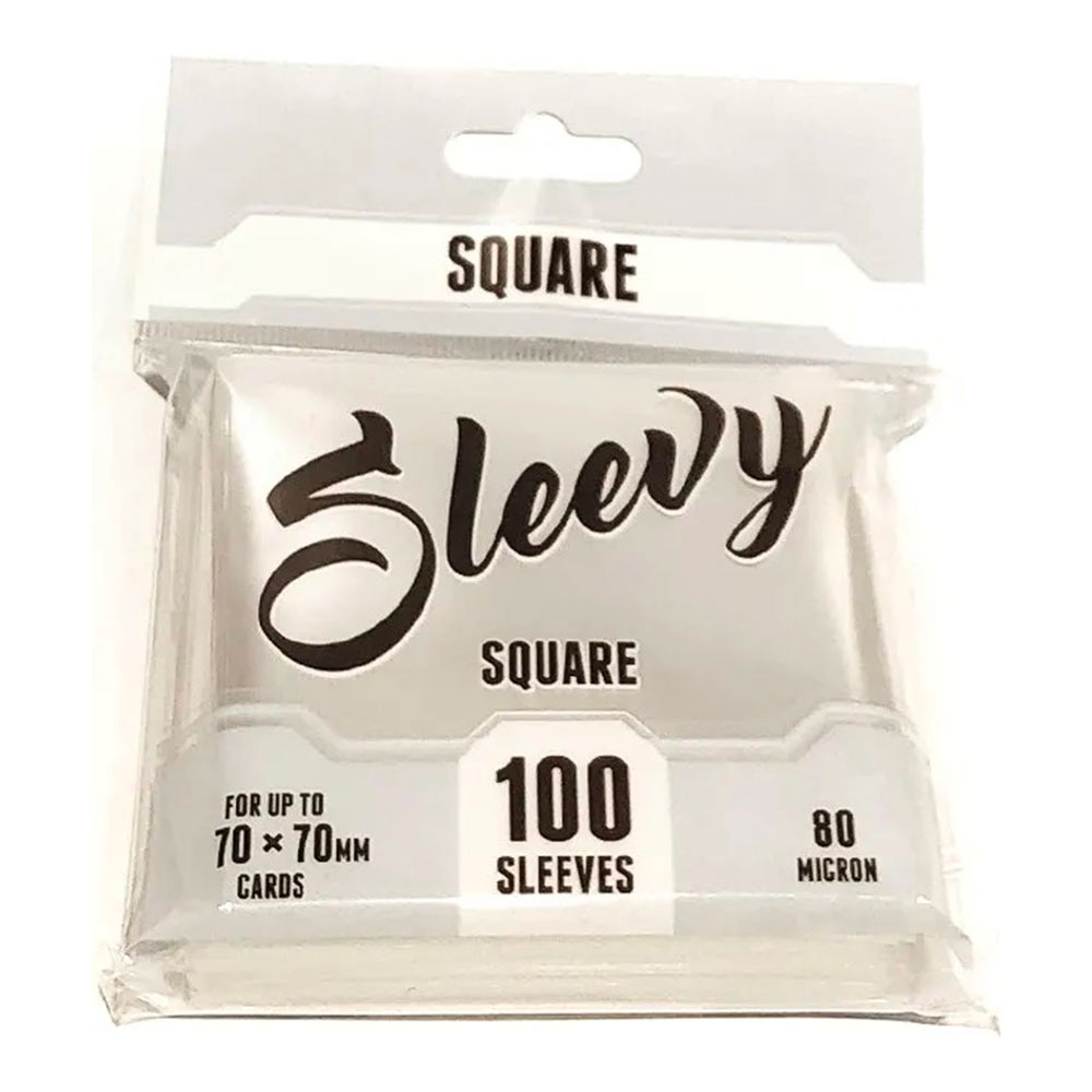 Sleevy SQUARE – klara (100 sleeves for 70x70 mm cards)