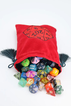 Dice Bag Red D20