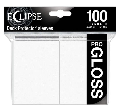 UP - Standard Sleeves - Gloss Eclipse - Arctic White (100 Sleeves)