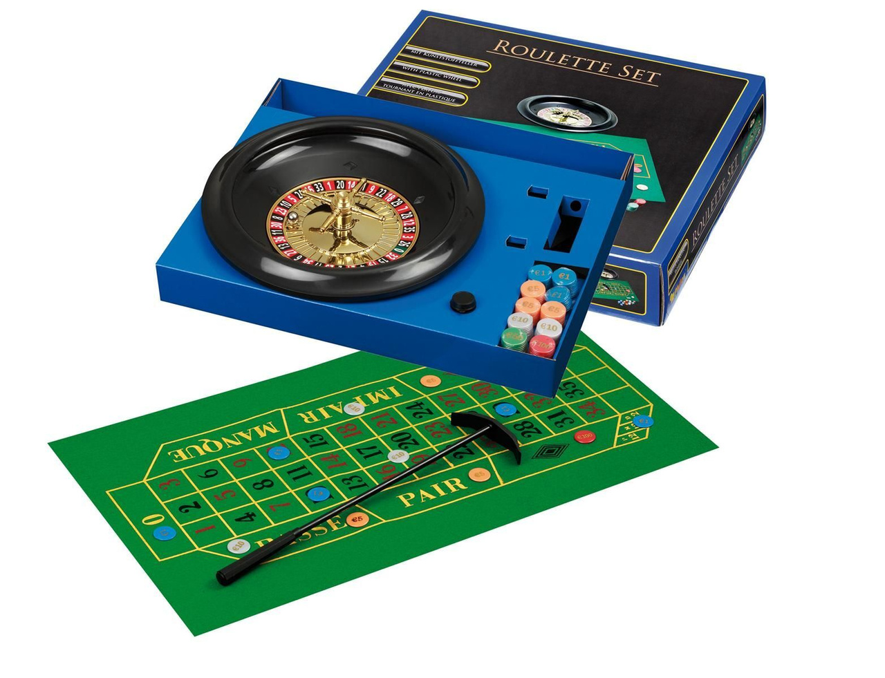 Roulette Set, standard, with plastic plate (3701)