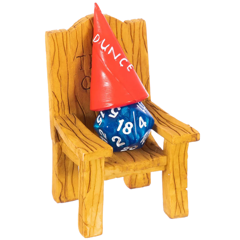 Dice Jail Chair & Dunce Hat