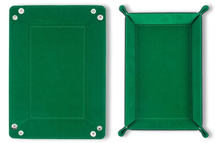 Rectangle Folding Dice Tray (Green)