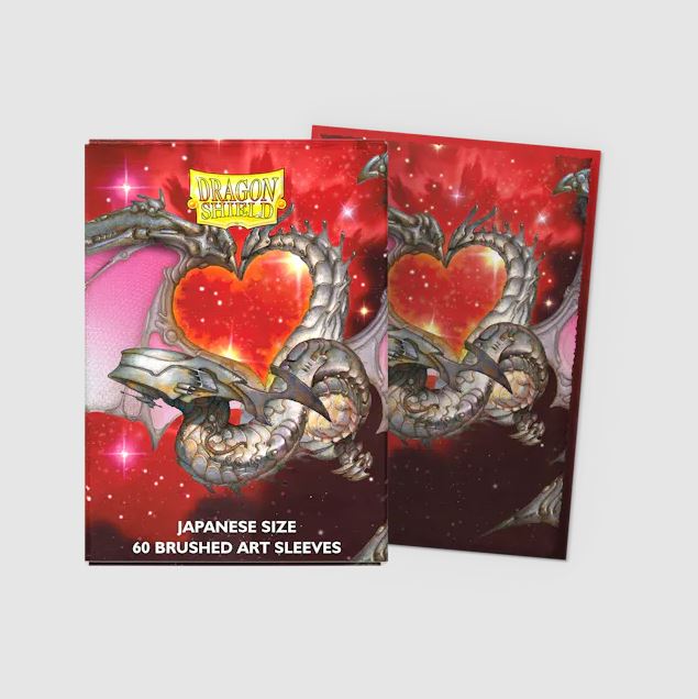 Dragon Shield Brushed Art Japanese size Sleeves - Valentine Dragon 2022