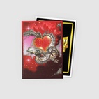 Dragon Shield Brushed Art Japanese size Sleeves - Valentine Dragon 2022