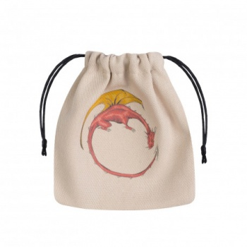Dragon Beige & multicolor Dice Bag