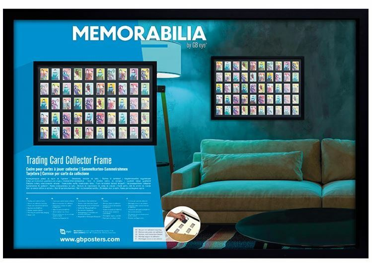 Tavelram - GBEYE - Trading Card Collector Frame 50 Position Black (91.5x61cm)