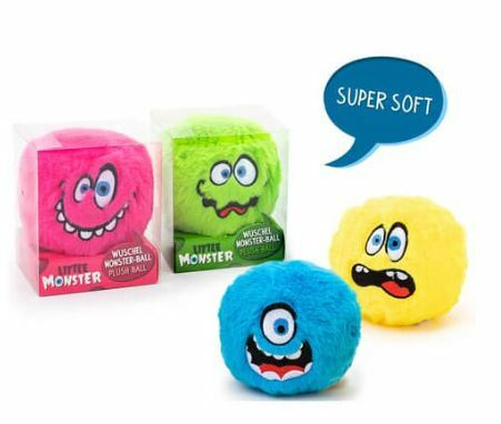 Leksakshallen -  Trendhaus Little Monster Plush Monster ball (11,5 cm)