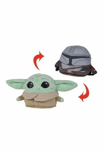 Leksakshallen - Star Wars: The Mandalorian Reversible Plush Figure Grogu/Mando 8 cm