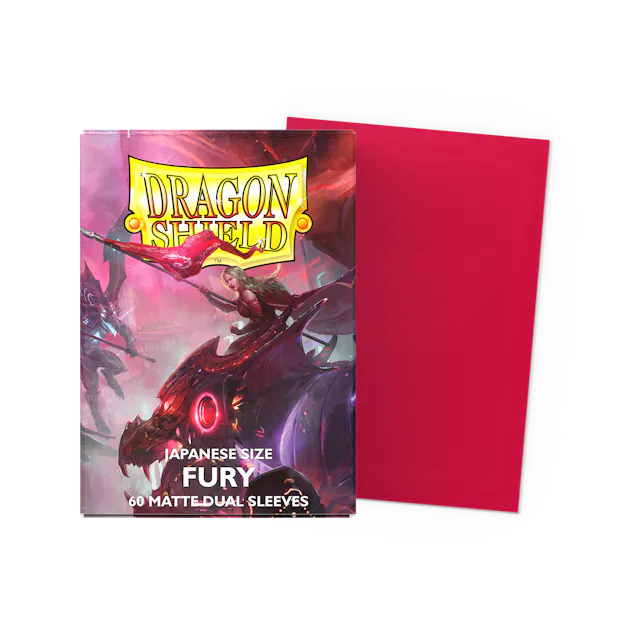 Dragon Shield Japanese size Dual Matte Sleeves - Fury