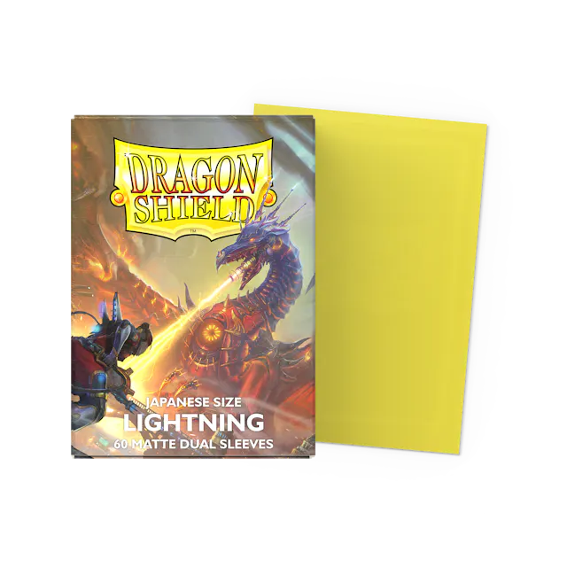 Dragon Shield Japanese size Dual Matte Sleeves - Lightning