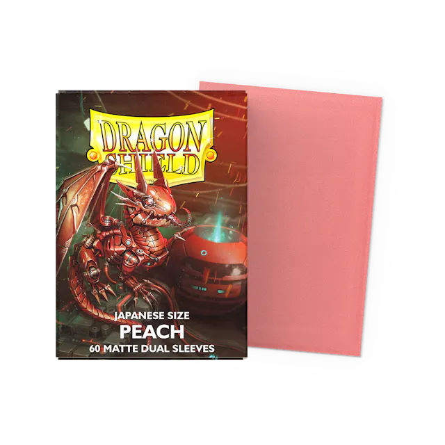 Dragon Shield Japanese size Matte Dual Sleeves - Peach
