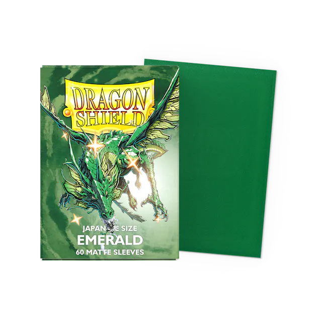 Dragon Shield Japanese Size Matte Sleeves - Emerald