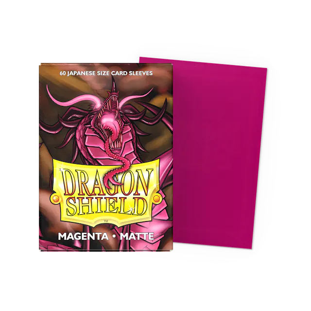 Dragon Shield Japanese Size Matte Sleeves - Magenta