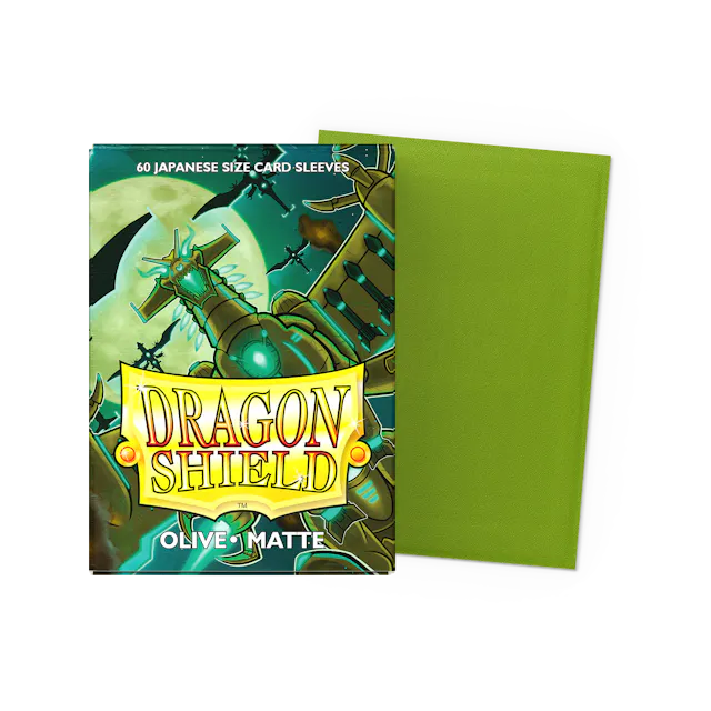 Dragon Shield Japanese Size Matte Sleeves - Olive