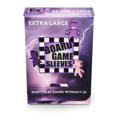 (65x100mm) Board Game Sleeves - Non-Glare: EXTRA LARGE 50 pack