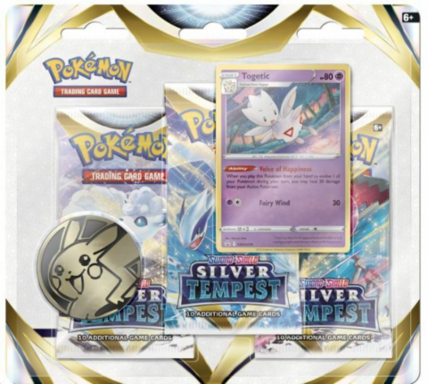 Pokémon TCG - Sword & Shield Silver Tempest 3-pack Blister - Togetic