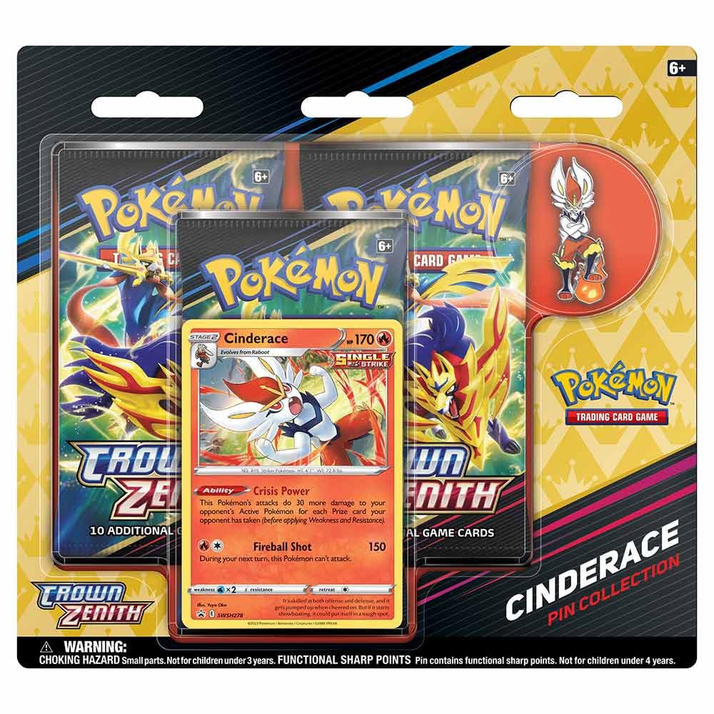 Pokémon TCG - SWSH 12.5 Crown Zenith: Cinderance Pin Collection