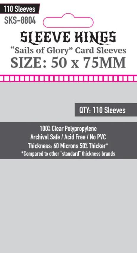 Sleeve Kings - "Sails of Glory" Card Sleeves, 50x75mm (110)