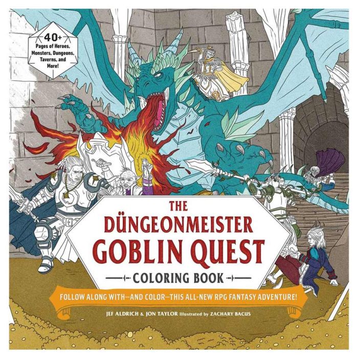 Dungeonmeister Goblin Quest Coloring Book