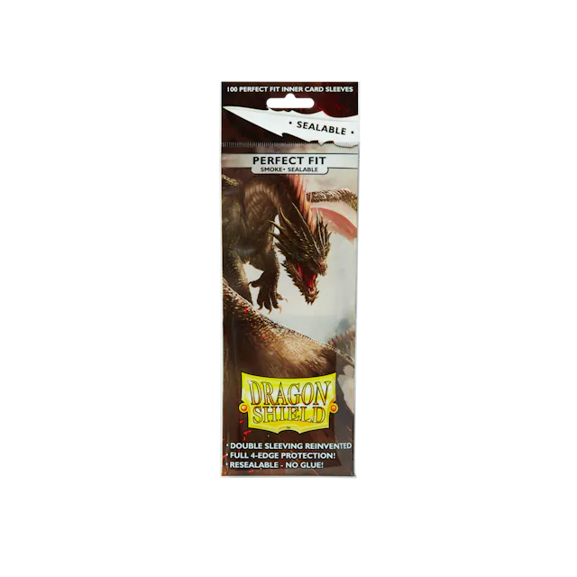 Dragon Shield Standard Perfect Fit Sealable Sleeves - Smoke