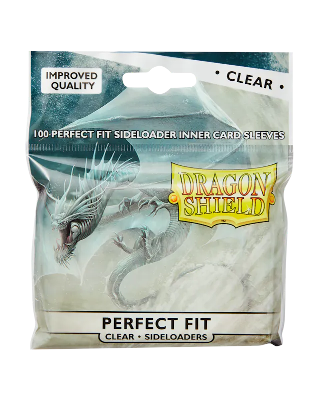 Dragon Shield Standard Perfect Fit Sideloading Sleeves - Clear (100 Sleevees)