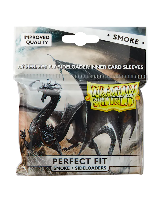 Dragon Shield Standard Perfect Fit Sideloading Sleeves - Smoke