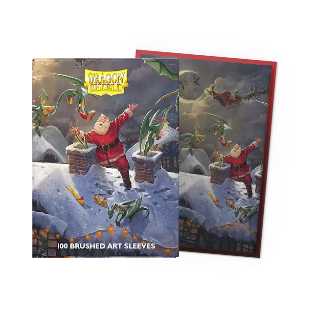 Dragon Shield Standard size Brushed Art Sleeves - Christmas 2023