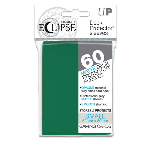 PRO-Matte Eclipse Forest Small Deck Protector Sleeves - Forest Green