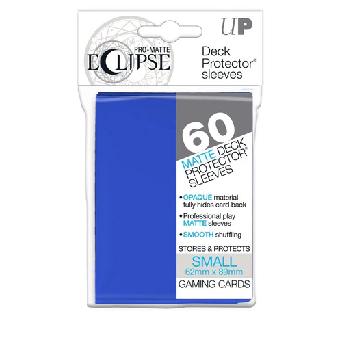 PRO-Matte Eclipse Small Deck Protector Sleeves - Pacific Blue