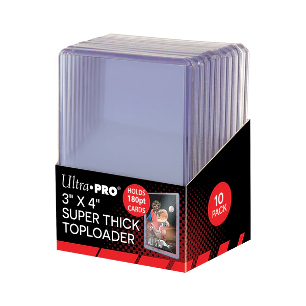 3" x 4" Super Thick 180PT Toploader (10ct)
