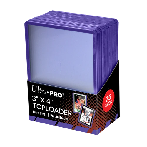 3" X 4" Purple Border Toploader (25st)