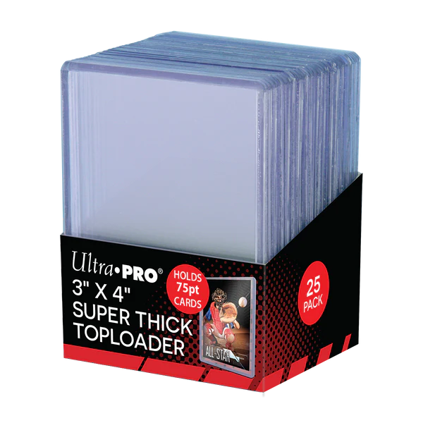 3" x 4" Thick 75PT Toploader (25ct)