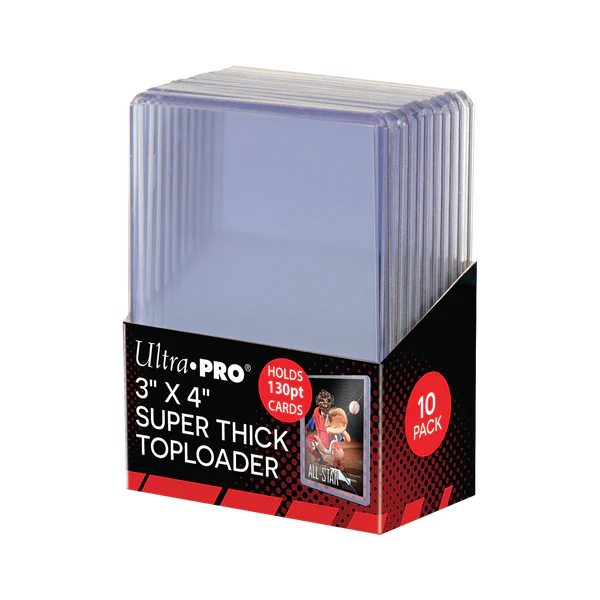 3" x 4" Super Thick 130PT Toploader (10ct)