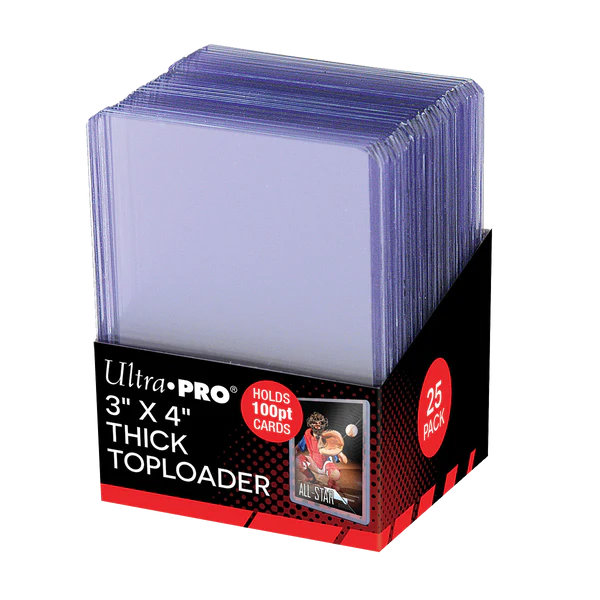 3" X 4" Thick 100PT Toploader (25ct)