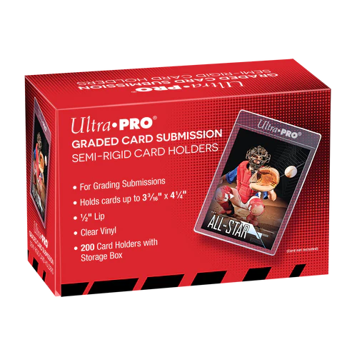 Semi Rigid 1/2" Lip Tall Card Holders (200ct)