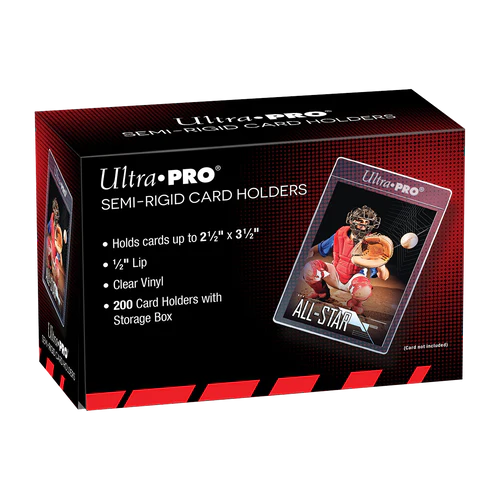 Semi-Rigid Card Holders with 1/2" Lip (200st)