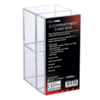 Ultra Pro 2-Piece Clear Two Compartment Card Box