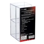 Ultra Pro 2-Piece Clear Two Compartment Card Box