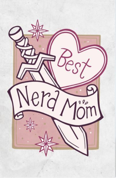 Gratulationskort - Best Nerd Mom