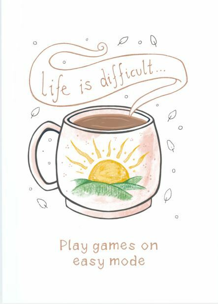 Gratulationskort - Life is difficult…