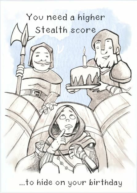 Gratulationskort - You need a higher Stealth score