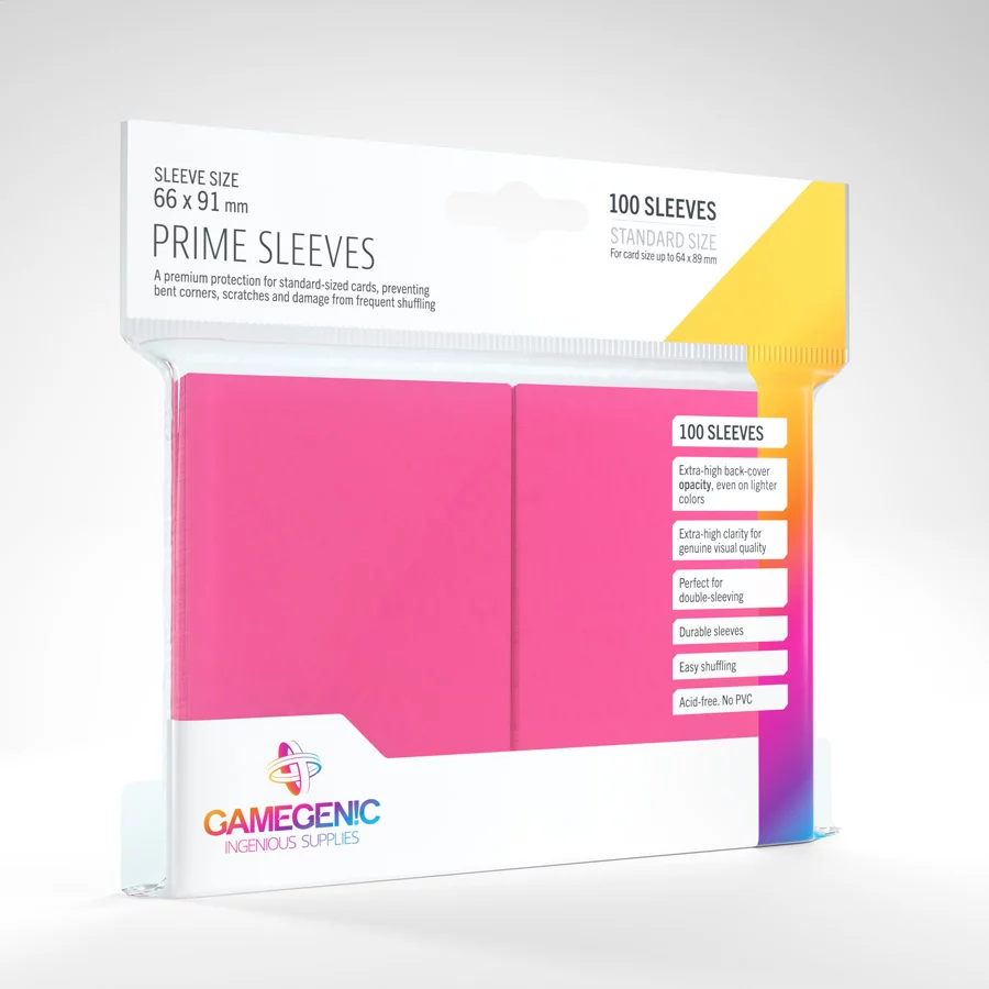 Gamegenic - Prime Sleeves Pink (100 Sleeves)