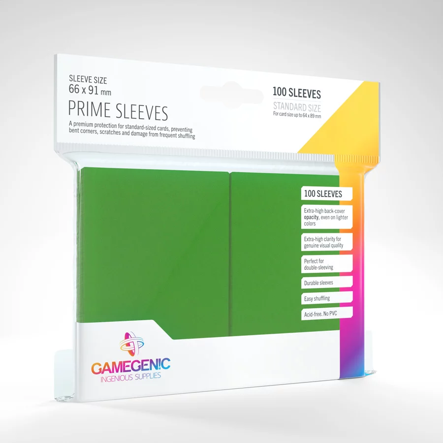 Gamegenic - Prime Sleeves Green (100 Sleeves)