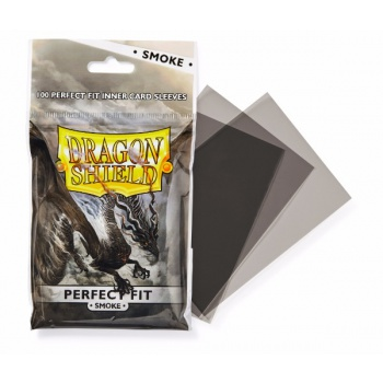 Dragon Shield Standard Perfect Fit Sleeves - Smoke (100 Sleevees)