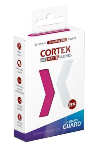 Ultimate Guard Cortex Sleeves Japanese Size Matte Pink (60)