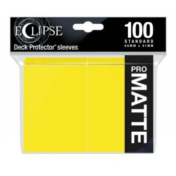 UP - Eclipse Matte Standard Sleeves: Lemon Yellow (100 Sleeves)