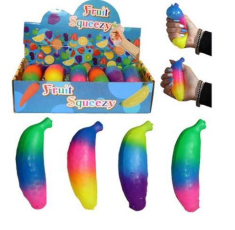 Leksakshallen -  SQUEEZE BANANA 13CM